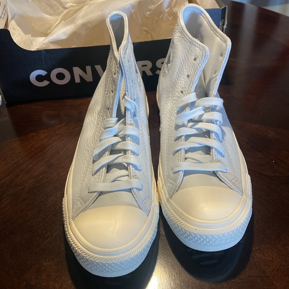 Converse all star hi leather W8.5 - Picture 3 of 7